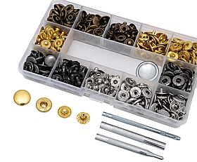 Набір металевих кнопок Альфа 12,5мм 120шт