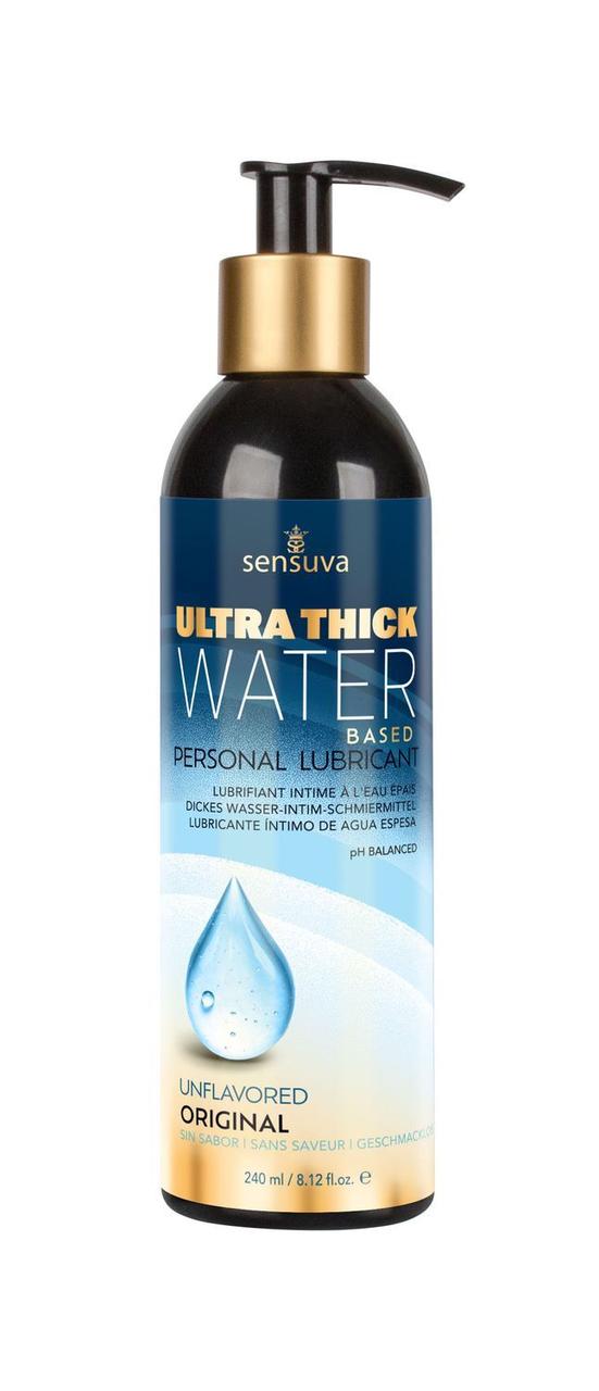 Густа змазка Sensuva Ultra–Thick Water-Based (240 мл) на водній основі, без гліцерину і парабенів 777Shop.com.ua, фото 1