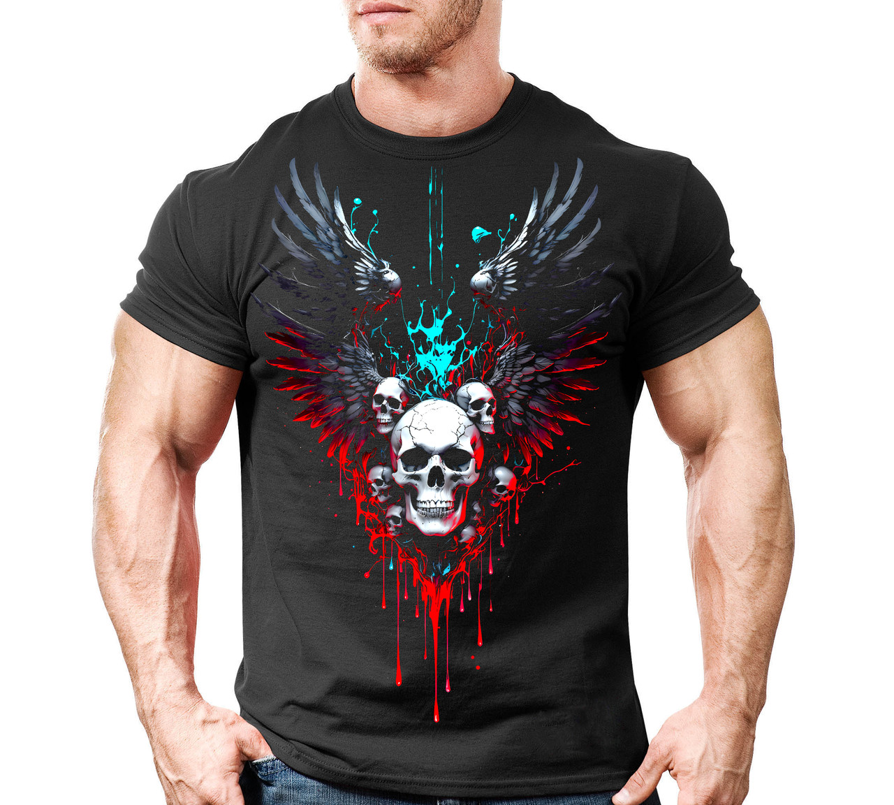 Футболка для бодибілдингу Skull Sport Shock, фото 1