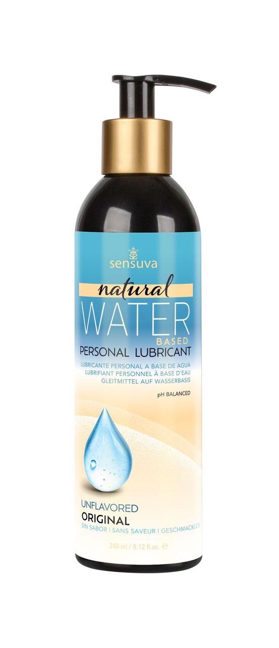 Лубрикант на водній основі Sensuva - Natural Water-Based (240 мл), без гліцерину і парабенів 777Shop.com.ua, фото 1