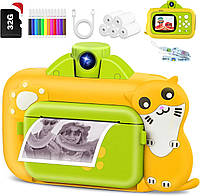 Дитяча фотокамера F-11B2 з принтером та Full HD відеозйомкою