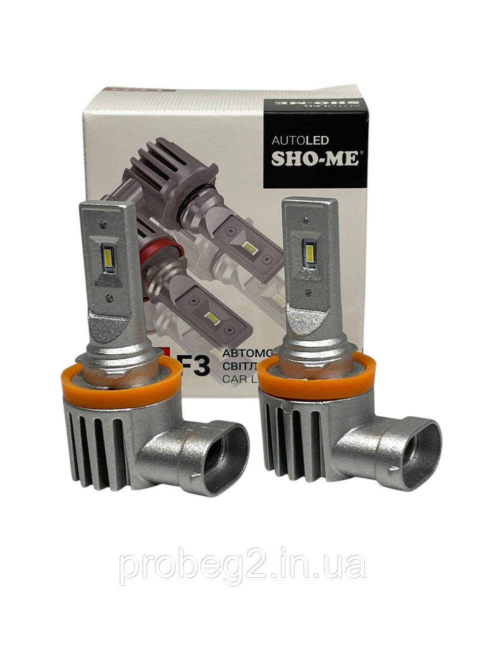 Led-лампи Sho-me F3 H11/H8 2 шт 12 V 6500 K 20w 4000 lm