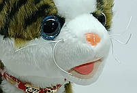 Смугастий котик (22 см) - Інтерактивна іграшка на батарейках, фото 7