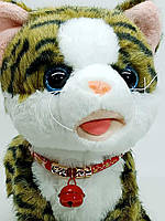 Смугастий котик (22 см) - Інтерактивна іграшка на батарейках, фото 5