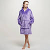 Плед толстовка з капюшоном (100х80см) HUGGLE HOODIE, Фіолетовий / Плед-худі / Оверсайз толстовка плед з капюшоном, фото 2