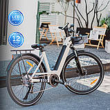 Електровелосипед OKAI EB10 Beige 28', 250(500)W, 14.4Ah, 100km, 25km\h, NFC, App, 29kg, фото 5