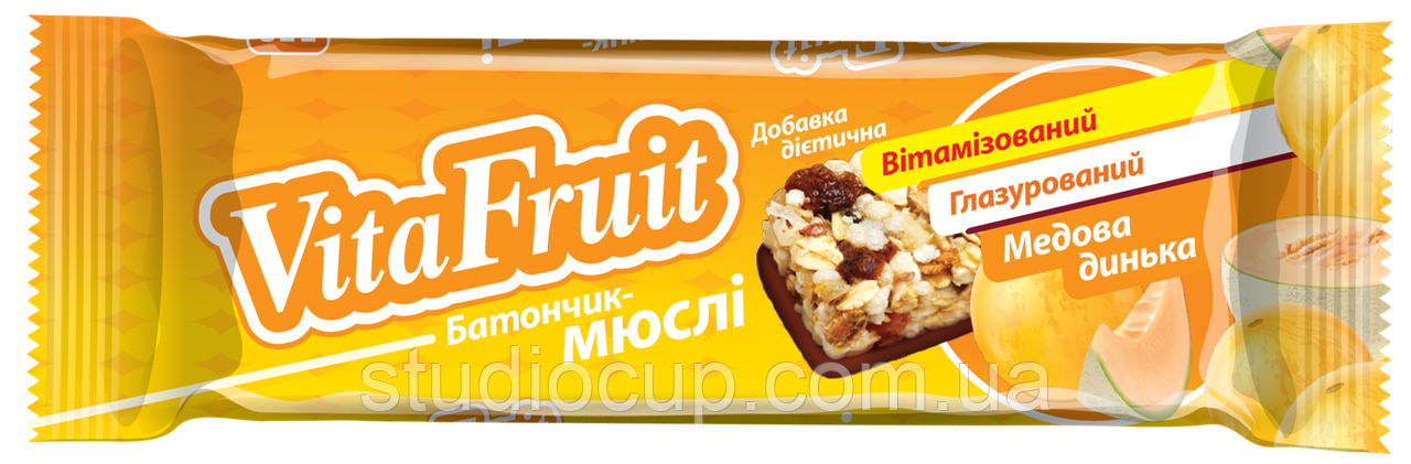 "VitaFruit" батончик-мюслі Медова динька