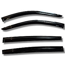 Дефлектори вікон (вітровики) для BMW 3 (E46) 1998-2006, 4шт, SOVA-PL, седан, на скотчі