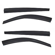 Дефлектори вікон (вітровики) для Mitsubishi L200 2008-2014, 4шт, SunPlex, на скотчі