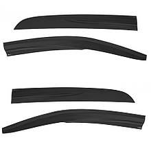 Дефлектори вікон (вітровики) для Citroen C-Elysee 2012-2023, 4шт, SunPlex, седан, на скотчі