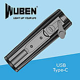 Вело фара WUBEN B2 + задній ліхтар (1300LM, 280 метрів, ip68, USB-C, 21700), фото 2