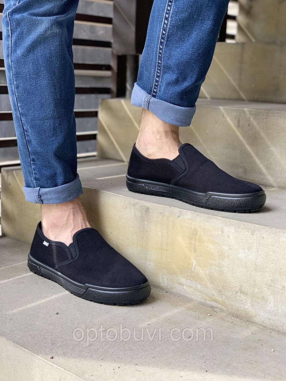 Мокасини чоловічі чорні Litma оптом