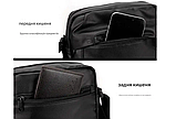 Сумка чоловіча через плече велика сірий 184В, фото 4