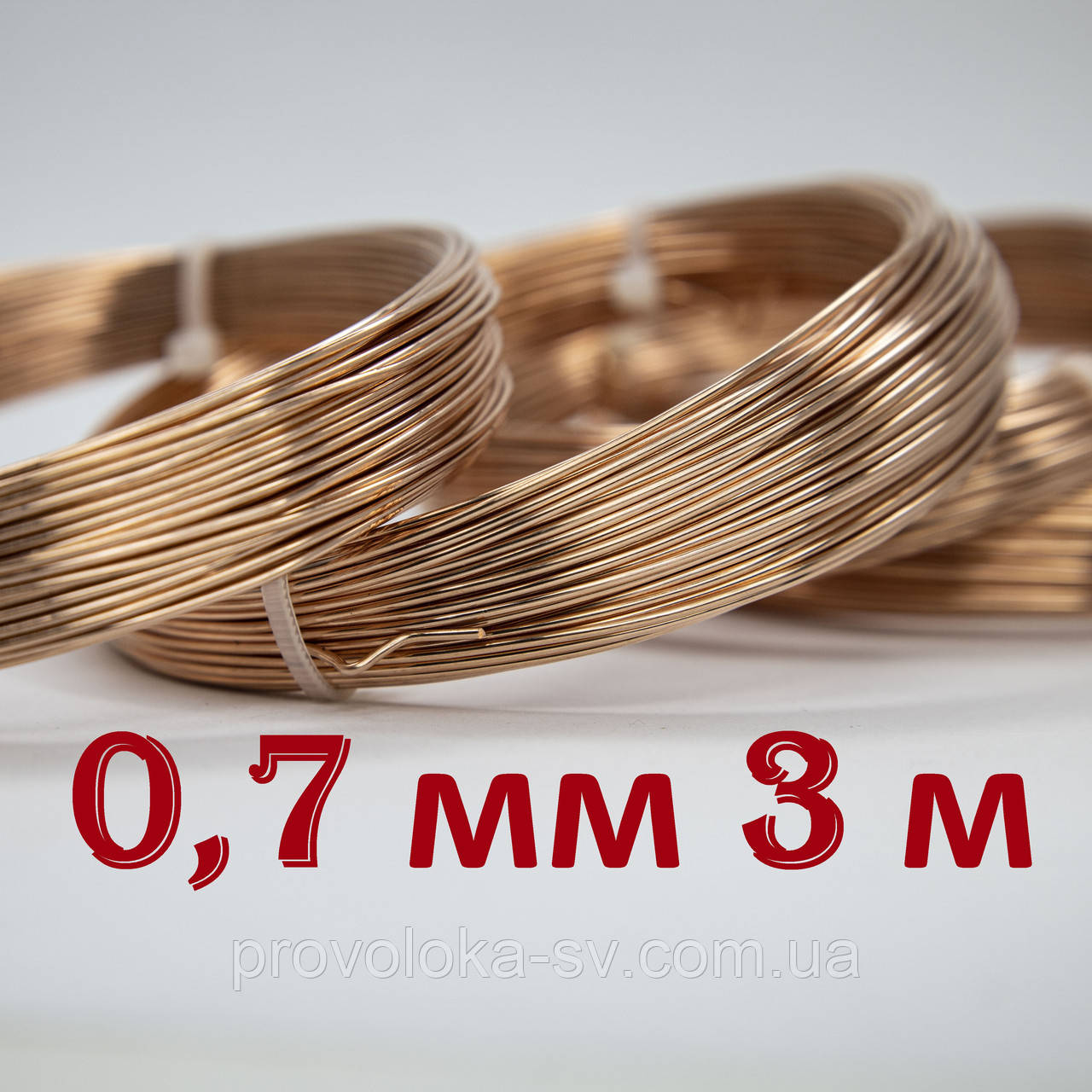Дріт мідний 0,7 мм 3 метри, фото 1