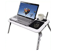 Підставка для ноутбука з кулером ColerPad E-Table LD09 Портативний стіл для ноутбука з охолодженням