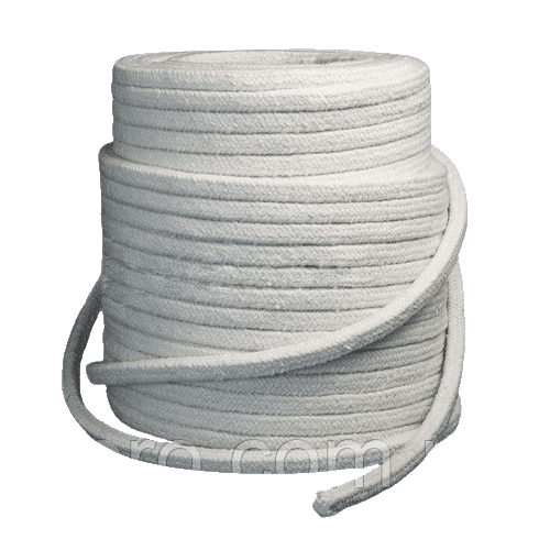 Керамічний шнур для котла 10 мм, до 1260 °C — вогнетривкий ущільнювач, армований, бухта 10 кг