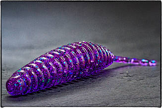 Силіконова приманка FishUp Tanta 1" #060 Dark Violet/Peacock & Silver