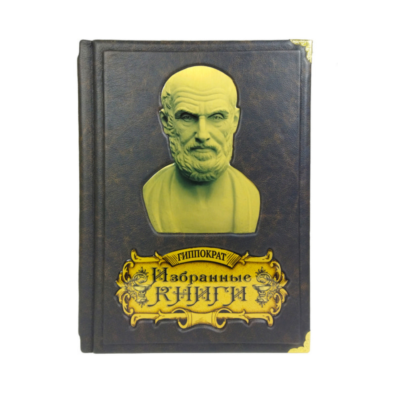 Шкіряна книга "Гіппократ. Вибрані книги"