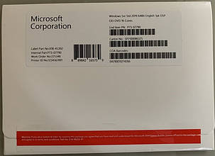 Microsoft Windows Server 2019 Standard Edition x64 English 16 Core DVD ОЕМ (P73-07790), фото 1