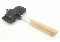 Двостороння сковорода для сендвічів і бутербродів Сендвічниця на багаття газ або плиту