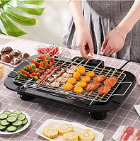 Гриль барбекю електричний 2000 Вт для дому Електрогриль барбекю настільний з таймером