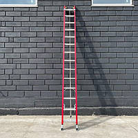 Драбина скловолоконна 8.4 м розсувна 2 х 14 ступенів