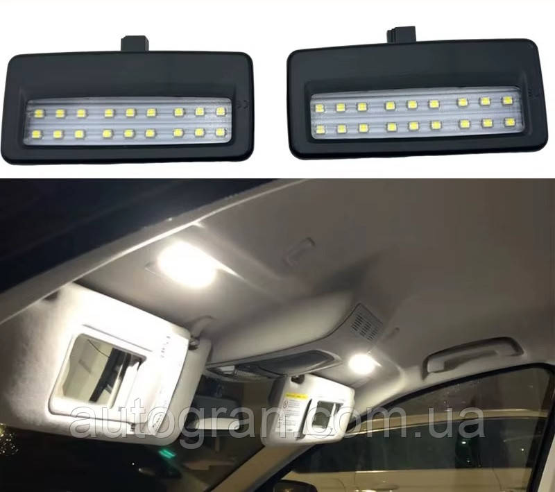 Підсвічування салону під козирьок BMW 5 F10 F11 і 7 F01 F02 F03 F04 чорна, фото 1