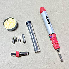 Газовий паяльник (Мікрогірка) 12 мл. з комплектом аксесуарів 7 од INTERTOOL GB-0005