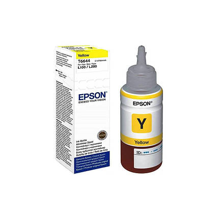 Контейнер з чорнилом Epson L100/L200 yellow (70мл) (C13T66444A), фото 1