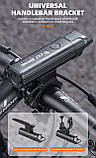 Потужний вело ліхтар WEST BIKING Upgrade (1300LM, 4500mAh, USB-C, L2 LED, 6 Mode, IPX6, Відмінне кріплення), фото 10