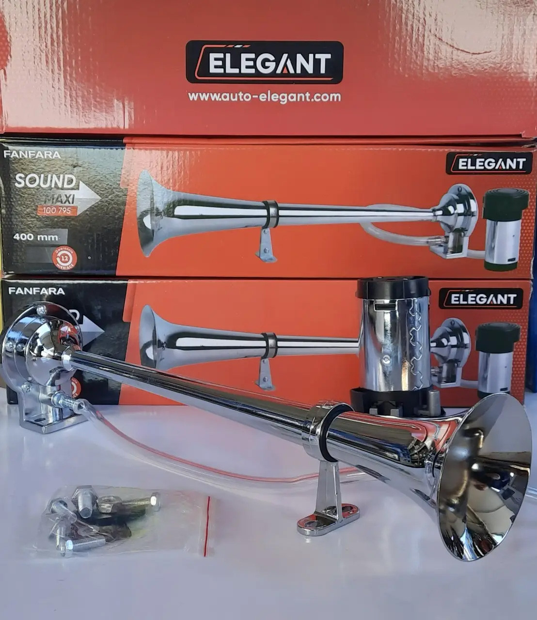 Сигнал звуковий повітряний "дудка" 400мм Elegant 100 795 Польша 24v 100795