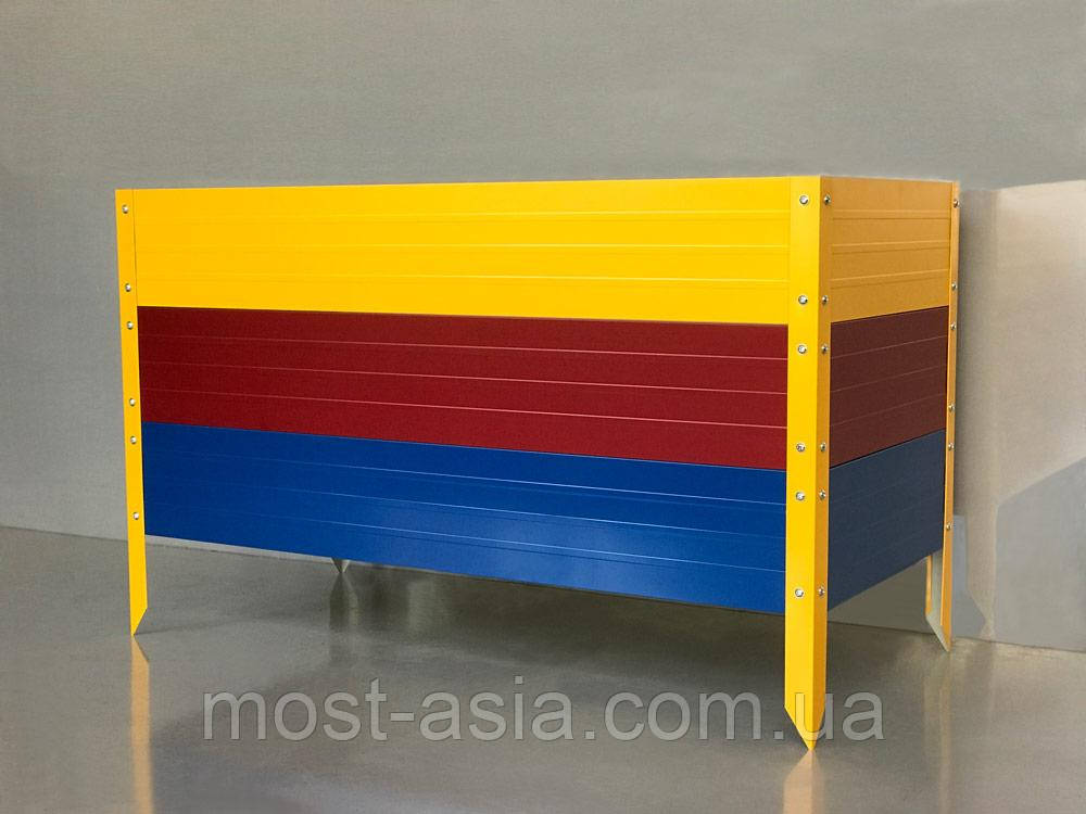 Борти для грядок розбірні, Бортики-стриги різнобарвні.