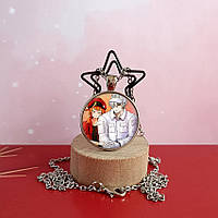 Кулон круглий Еритроцит та Лейкоцит 1 по аніме Робота клітин Біжутерний сплав, 2,5 см