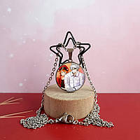 Кулон круглий Еритроцит та Лейкоцит 1 по аніме Робота клітин Нержавіюча сталь, 2 см