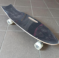 Скейтборд дерев'яний Череп 70 см максимальне навантаження 100 кг