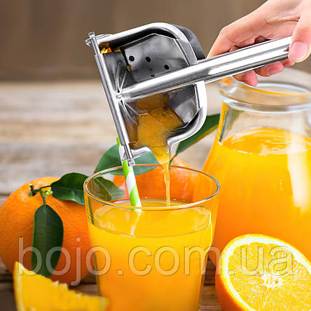 Ручний соковитискач із затискачем металевий Fruit Juicer прес для фруктів, фото 1