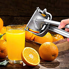 Ручний соковитискач із затискачем металевий Fruit Juicer прес для фруктів, фото 3