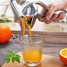 Ручний соковитискач із затискачем металевий Fruit Juicer прес для фруктів, фото 6