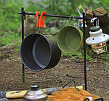 Набір туристичного посуду Solve KT6010401 Котелок сковорода чайник + аксесуари Похідний посуд 6 в 1 solve, фото 9