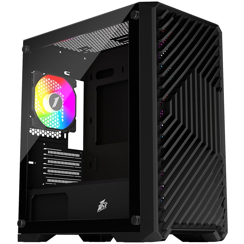 Корпус 1stPlayer T5-BK-4F1 Black без БЖ ( Black ) DS