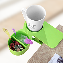 Підсклянник на прищіпці Clip On Table Cup Holder, Салатовий (509)