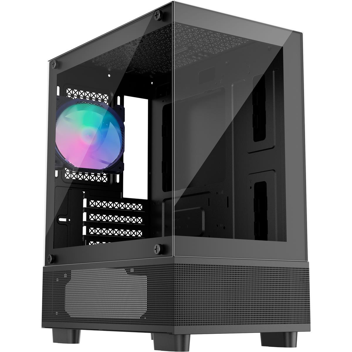 Корпус 1stPlayer Mi2-A-BK-2F7R-1F7 Black без БЖ ( Black ) DS