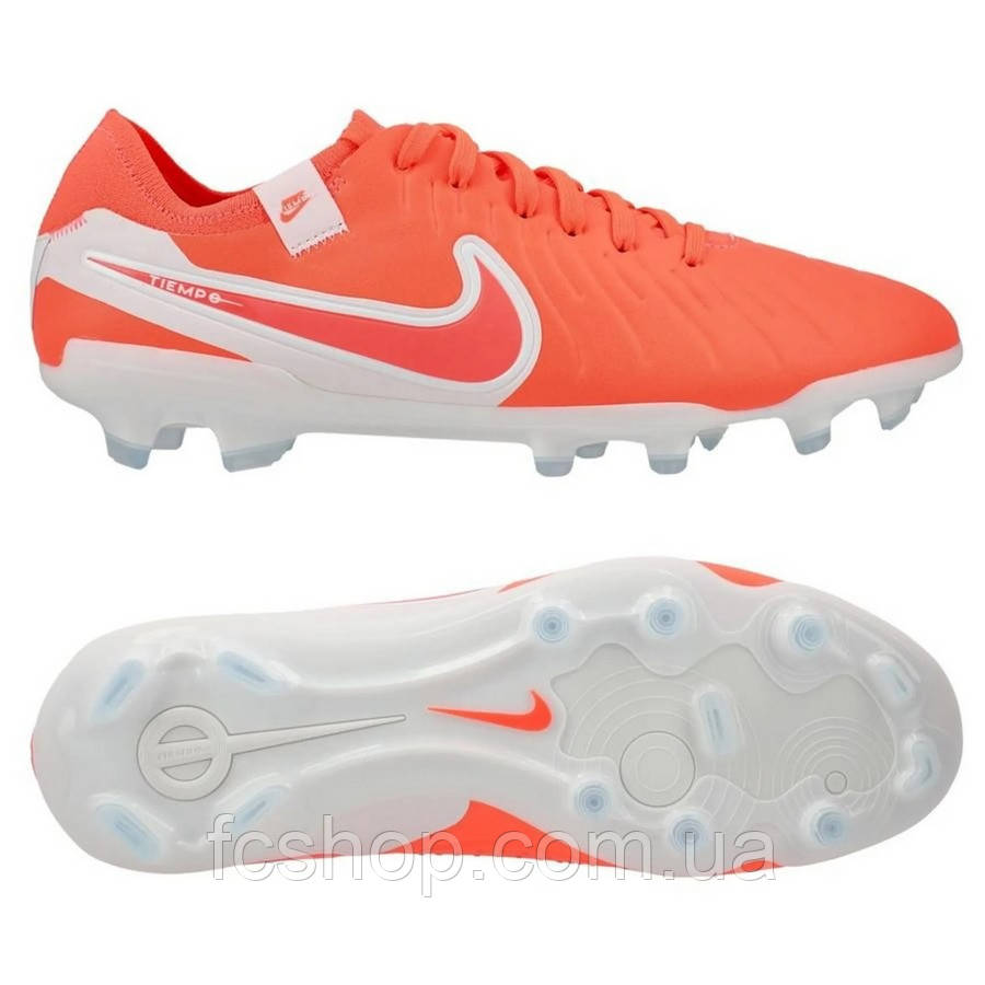 Футбольні бутси Nike Tiempo Legend X Pro FG DV4333-800, Жовтогарячий, Розмір (EU) — 43