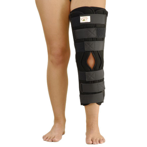 Жорстка шина для ноги з 5 металевими ребрами жорсткості ТУТОР-3Н чорний (ціна залежить від розміру), фото 1