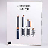 Стайлер для волосся Airwrap Complete Long з 6 насадками, синій, фото 8