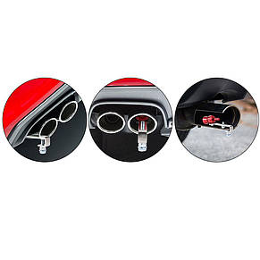 Автомобільний свисток Turbo Sound for car EL-1290 (XL 2.4L) на глушник, Чорний (237), фото 4