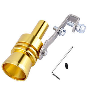 Автомобільний свисток Turbo Sound for car EL-1290 (L 2.02.4) на глушник, Золотий (237), фото 3