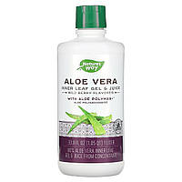 Алое вера гель і сік смак лісової ягоди Nature's Way (Aloe Vera Leaf Gel & Juice Wild Berry Flavor) 1 л