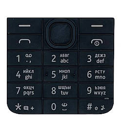 Клавіатура Nokia 208, чорна, з російськими літерами