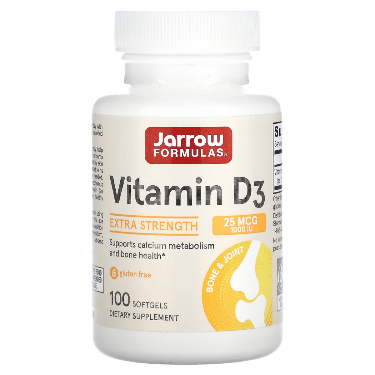 Вітамін Д3 Jarrow Formulas (Vitamin D3) 1000 МО 100 капсул